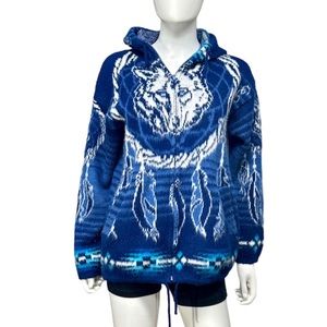 Artesanias Tuntaquimba Wool Wolf Jacket [B38]